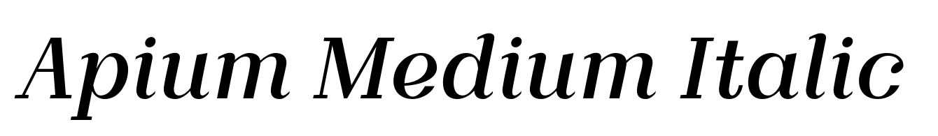 Apium Medium Italic